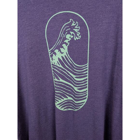 WOHVEN Purple Graphic T-Shirt Cotton Blend Short Sleeve April 2018 Men's XXL - Picture 3 of 5